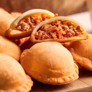 Pastelitos Ground beef and rise